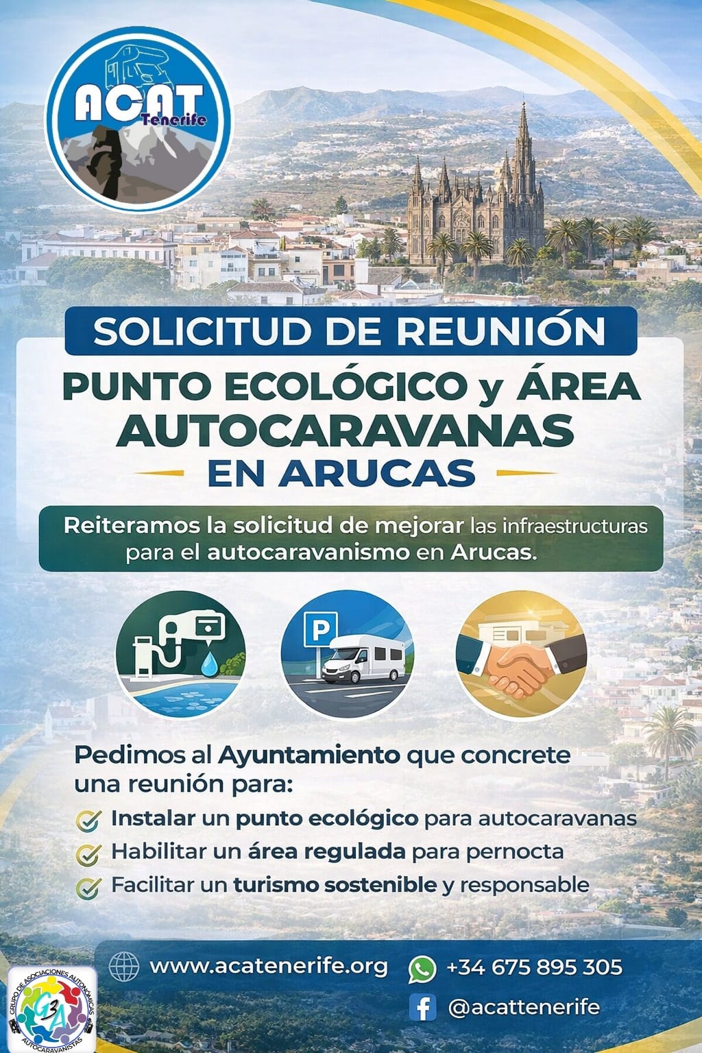 Solicitamos la retirada de una señal ilegal, y hacemos una petición de un Punto Ecológico en Galdar!!!.