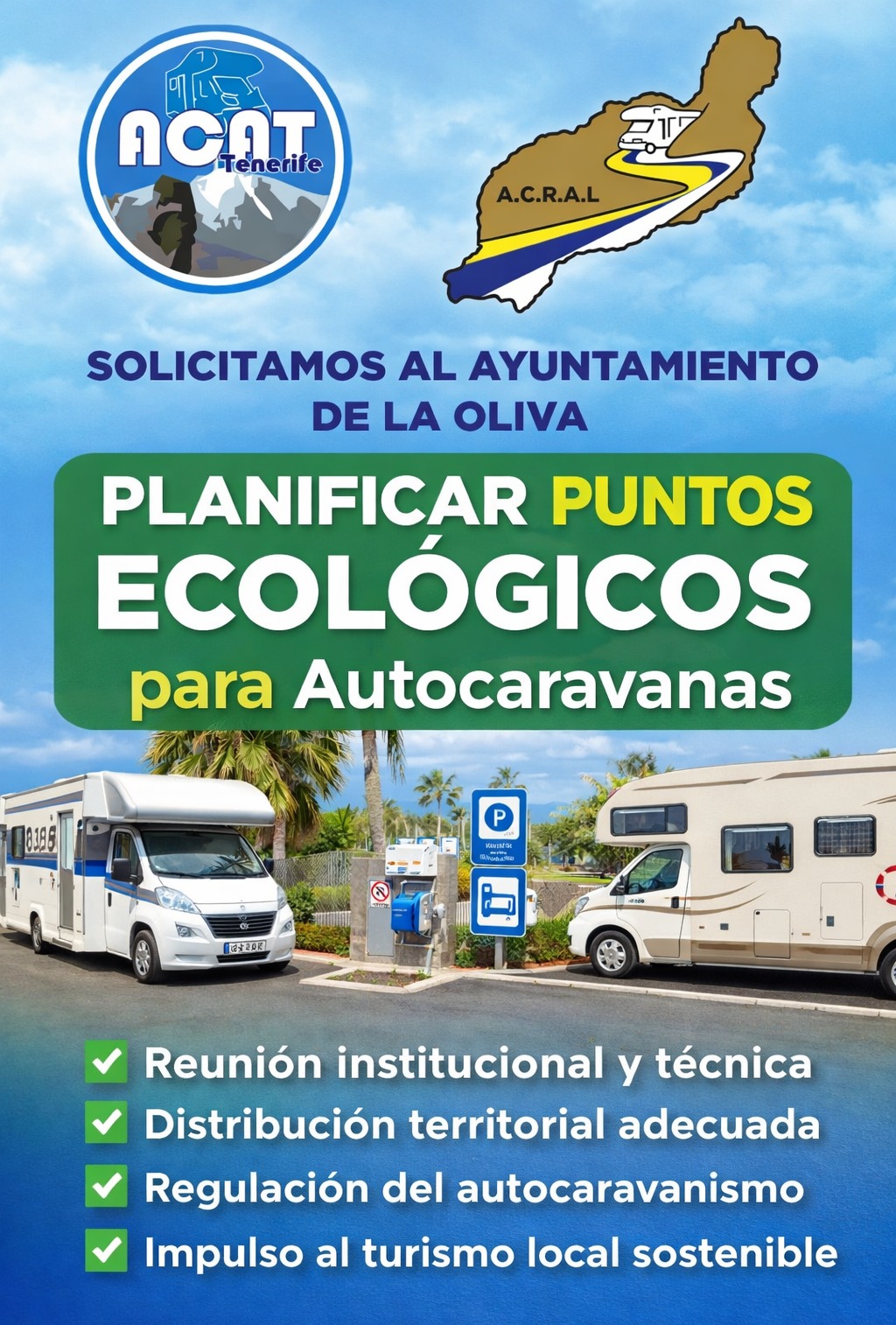 ACAT Tenerife y ACRAL Lanzarote, reivindicación en La Oliva