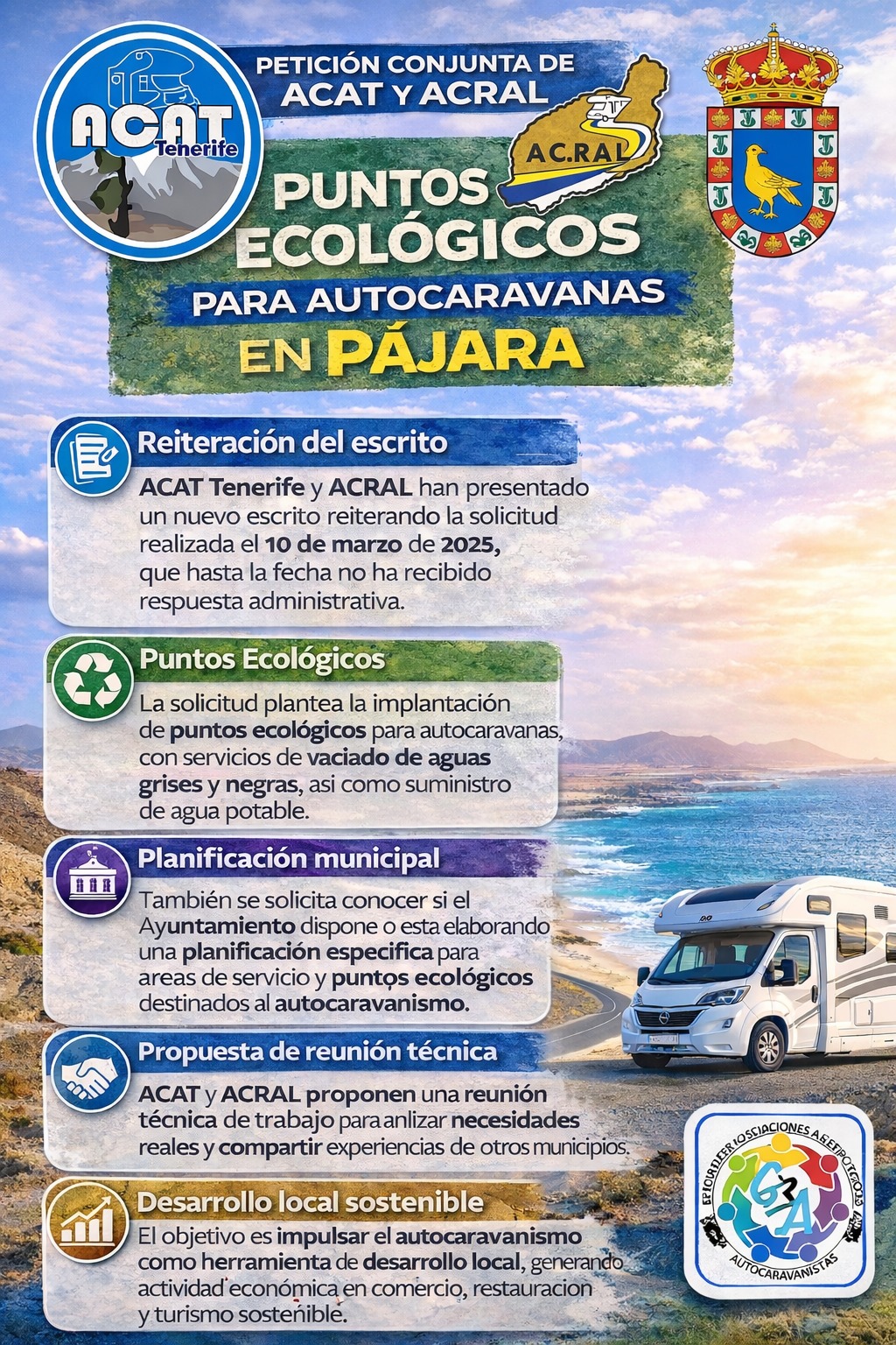 Se solicitan Puntos Ecológicos y Reunión de Trabajo con el Ayto. de Pájara