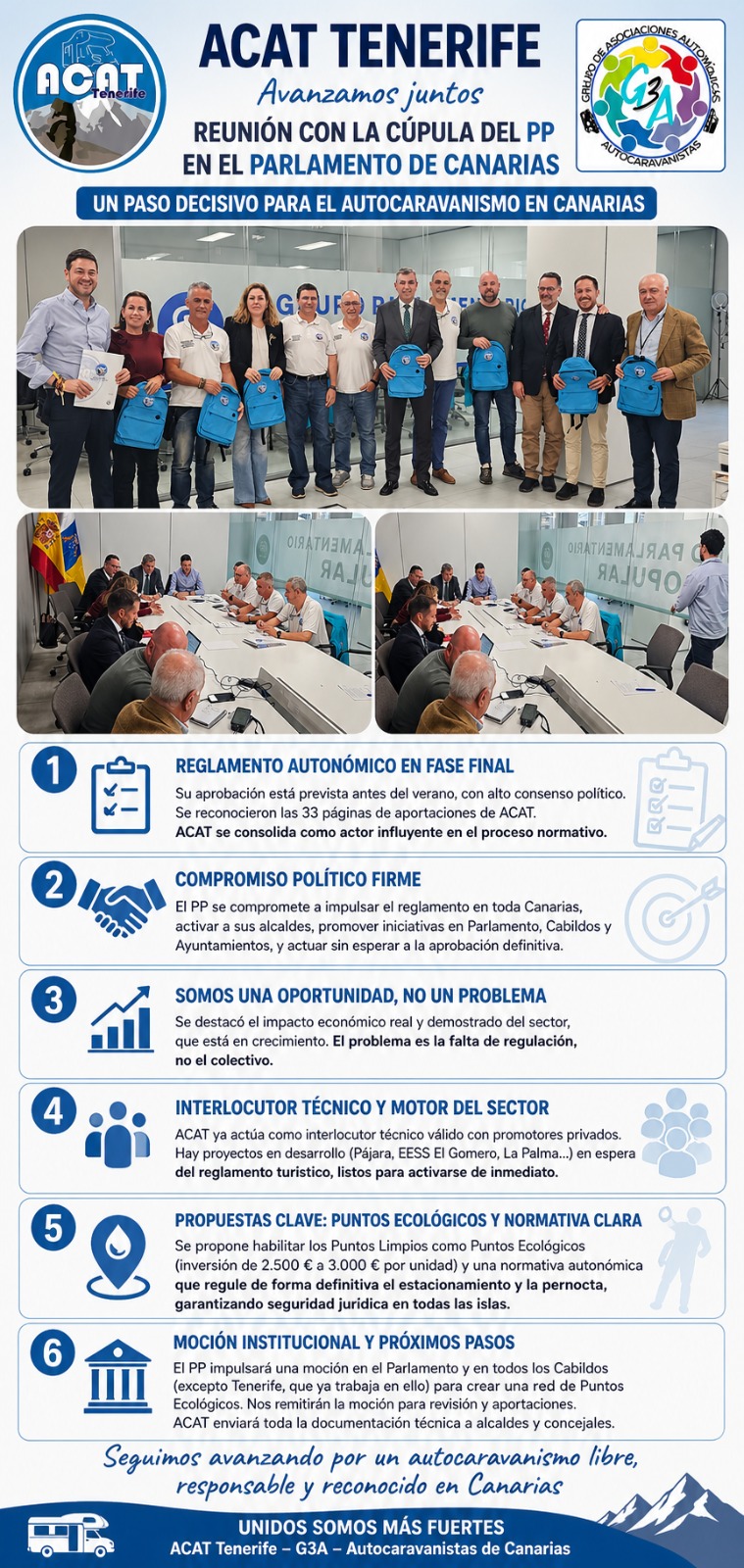 REUNIÓN CON LA CÚPULA DEL PP EN EL PARLAMENTO DE CANARIAS