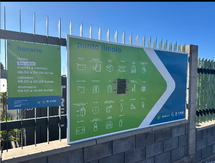 Punto Ecológico en el Punto Limpio de la Planta Trasformadora de Malpaso, Arona, Tenerife