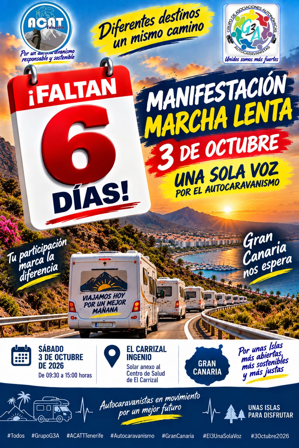 TODOS TENEMOS UN MISMO OBJETIVO: defender el autocaravanismo.