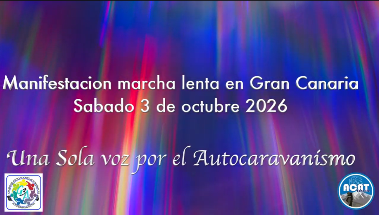 Manifestación marcha lenta en Gran Canaria Sábado 3 de octubre de 2026